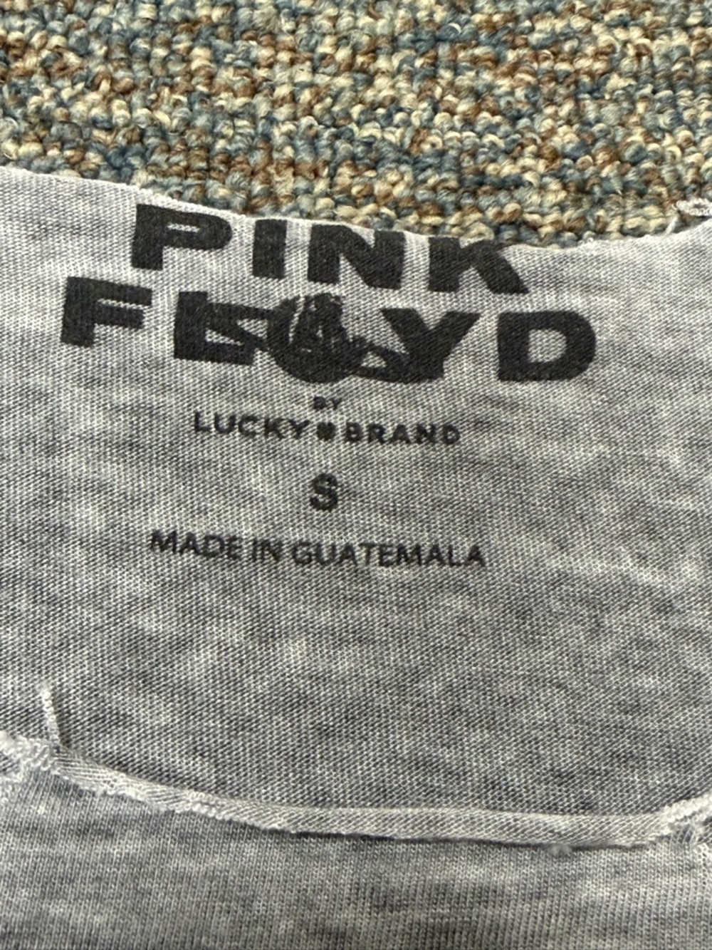 Lucky Brand Oversized Distressed Pink Floyd Hughes Stadium 1988 Concert Tee - Picture 5 of 7